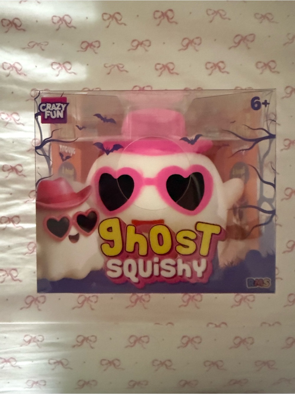 Pink Ghost Squishy Plush Toy